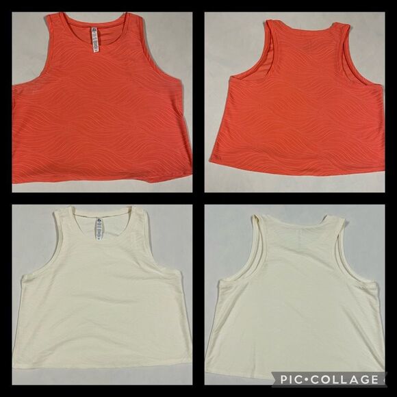 RBX Ladies crop top - you get two tops one in off white and the other in orange - Picture 1 of 4